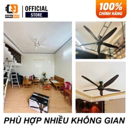 | Hỏa tốc | Quạt Trần Panasonic 5 Cánh F-60GDS-WS Điều Khiển Từ Xa, 9 Cấp Độ Gió, Hẹn Giờ 24H Chính Hãng 3