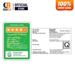 | Hỏa tốc | Quạt Trần Panasonic 5 Cánh F-60GDS-WS Điều Khiển Từ Xa, 9 Cấp Độ Gió, Hẹn Giờ 24H Chính Hãng 8