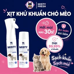 Xịt Khử Mùi/ Lõi thay Chó Mèo Misty Fresh Khử Mùi Hôi Nước Tiểu Cát Mèo An Toàn 300ml - Méo Chò Uni 1