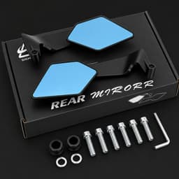 Gương cánh én v2 mặt kính xanh chống chói, gương chiếu hậu góc nhìn rộng siêu cao cấp 2