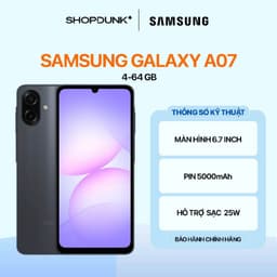 [KOL] Điện Thoại Samsung Galaxy A07 4GB/64GB | 4GB/128GB Chính Hãng 1