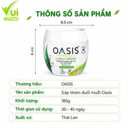 Sáp Thơm Đuổi Muỗi Oasis Khử Mùi Hôi Phòng GD22 - Lọ Sáp Thơm Phòng Đuổi Muỗi Khử Mùi Phòng 4