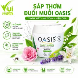 Sáp Thơm Đuổi Muỗi Oasis Khử Mùi Hôi Phòng GD22 - Lọ Sáp Thơm Phòng Đuổi Muỗi Khử Mùi Phòng 1