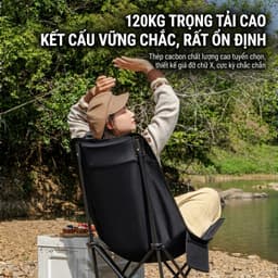 Ghế Gấp Gọn Camping Tmountain, Ghế Xếp Dã Ngoại Du Lịch Ngoài Trời Chịu Tải 150kg Gấp Gọn Dễ Dàng 4