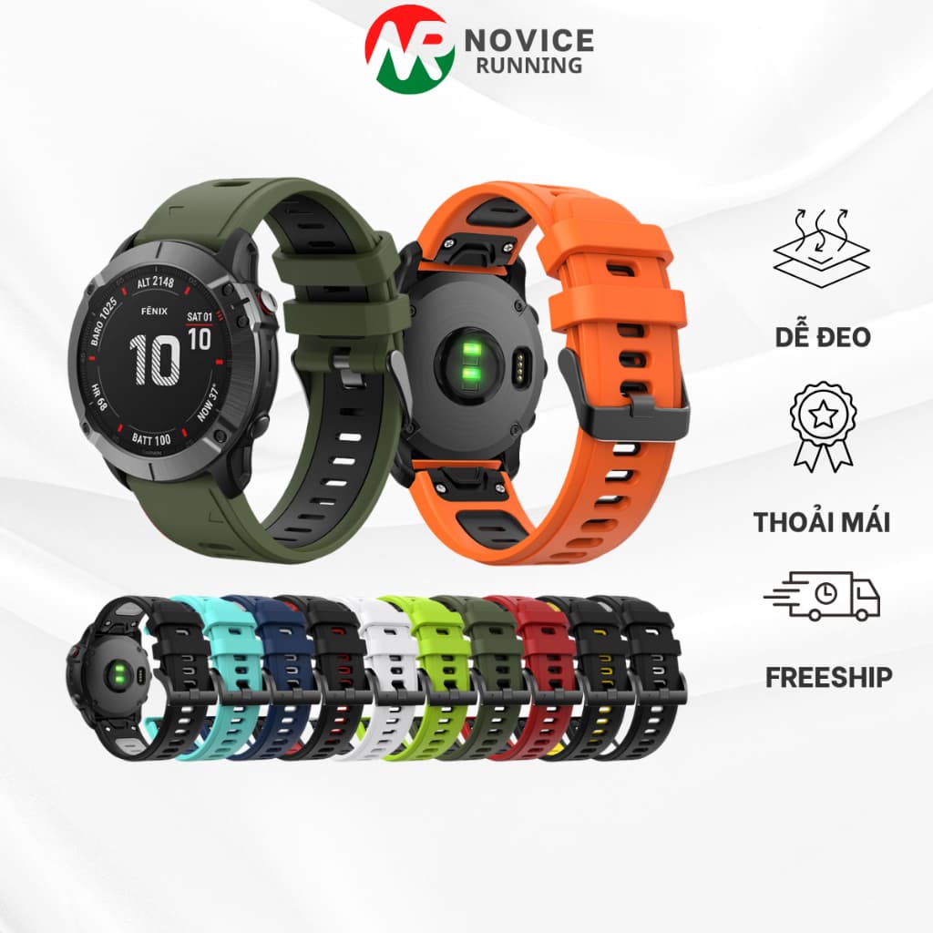 Dây Đồng Hồ Gar-min Quick Fit Size 22mm 26mm, Fenix 7 6 5, Gar-min 935 945 955 965 Enduro