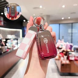 Ốp Chìa Khóa Toyota TPU Ombre Cao Cấp Dành Cho Camry 2019-2024 Corolla Cross Altis 2022-2024 -Bọc Chìa Khóa Chống Xước 7