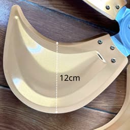 Cánh nhôm 5 lá vàng ,lỗ trục 12mm lắp cho quạt công nghiệp chế đường kính lồng 55cm 3
