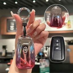 Ốp Chìa Khóa Toyota TPU Ombre Cao Cấp Dành Cho Camry 2019-2024 Corolla Cross Altis 2022-2024 -Bọc Chìa Khóa Chống Xước 9
