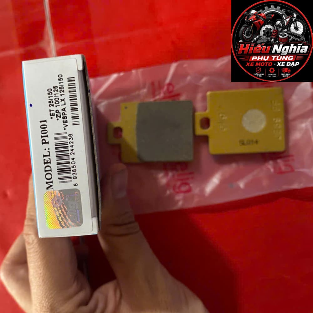 Má phanh - Bố thắng trước ELIG PI001 cho xe Vespa LX, Piaggio Zip 80/100/125, Sfera