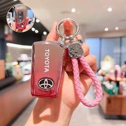 Ốp Khóa Ombre Toyota TPU Cao Cấp Phù Hợp Cho  Altis chìa bật Toyota Altis - Inova - Fortuner - Chống Xước Chống Va Đập 4