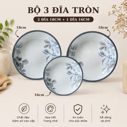Bộ Tô Bát Chén Đĩa Sứ Họa Tiết Diệp Hồng Set Bát Đĩa Sứ Bát Tràng Bộ Bát Đĩa Cao Cấp M151 6
