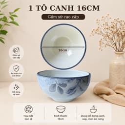 Bộ Tô Bát Chén Đĩa Sứ Họa Tiết Diệp Hồng Set Bát Đĩa Sứ Bát Tràng Bộ Bát Đĩa Cao Cấp M151 4