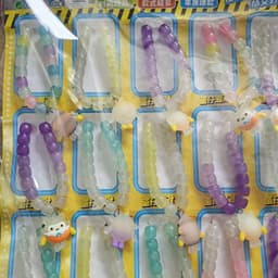 Vỉ 20 chiếc vòng tay hạt to dạ quang siêu đẹp 3