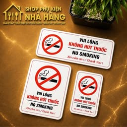 Biển Cấm Hút Thuốc Cao Cấp, Bảng Nhắc Nhở Không Hút Thuốc Chất Lượng Từ FORMEC. 1
