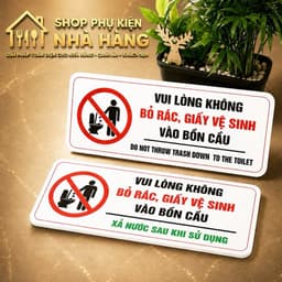 Không Bỏ Giấy Và Rác Vào Bồn Cầu - Quy Tắc Giữ Sạch Nhà Vệ Sinh 1