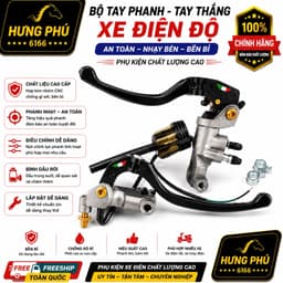 Bộ tay phanh dầu xe điện độ.trái phải(combo bộ) 1