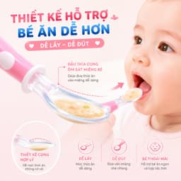 Thìa Silicon Ăn Dặm Cho Bé Chất Liệu Mềm Mại An Toàn Hỗ Trợ Bé Tự Tập Ăn Dễ Dàng 4