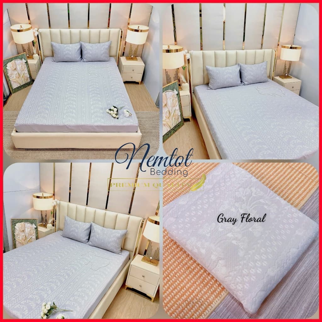 🌠HÀNG CAO CẤP🌠Bộ Ga Gối Băng Lạnh Ice Silk 3D Max Nhập Khẩu, Điều Hòa Mát Lạnh - Nemtot Bedding