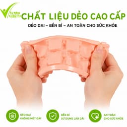 Khay Làm Đá Dẻo Cao Cấp 12 Ngăn Tiện Lợi GD345 - Vỉ Đá Nhựa Dẻo Cao Cấp Dễ Lấy Đá Không Nứt Gãy 4