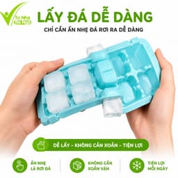 Khay Làm Đá Dẻo Cao Cấp 12 Ngăn Tiện Lợi GD345 - Vỉ Đá Nhựa Dẻo Cao Cấp Dễ Lấy Đá Không Nứt Gãy 3