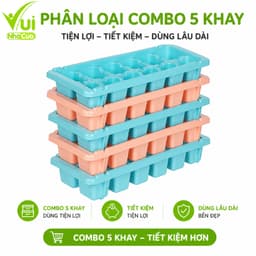 Khay Làm Đá Dẻo Cao Cấp 12 Ngăn Tiện Lợi GD345 - Vỉ Đá Nhựa Dẻo Cao Cấp Dễ Lấy Đá Không Nứt Gãy 9
