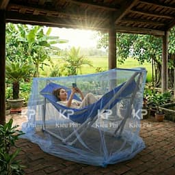A MÙNG TRÙM VÕNG THẾ HỆ MỚI - MÀN TREO VÕNG GẤP GỌN CHỐNG MUỖI, CÔN TRÙNG 5