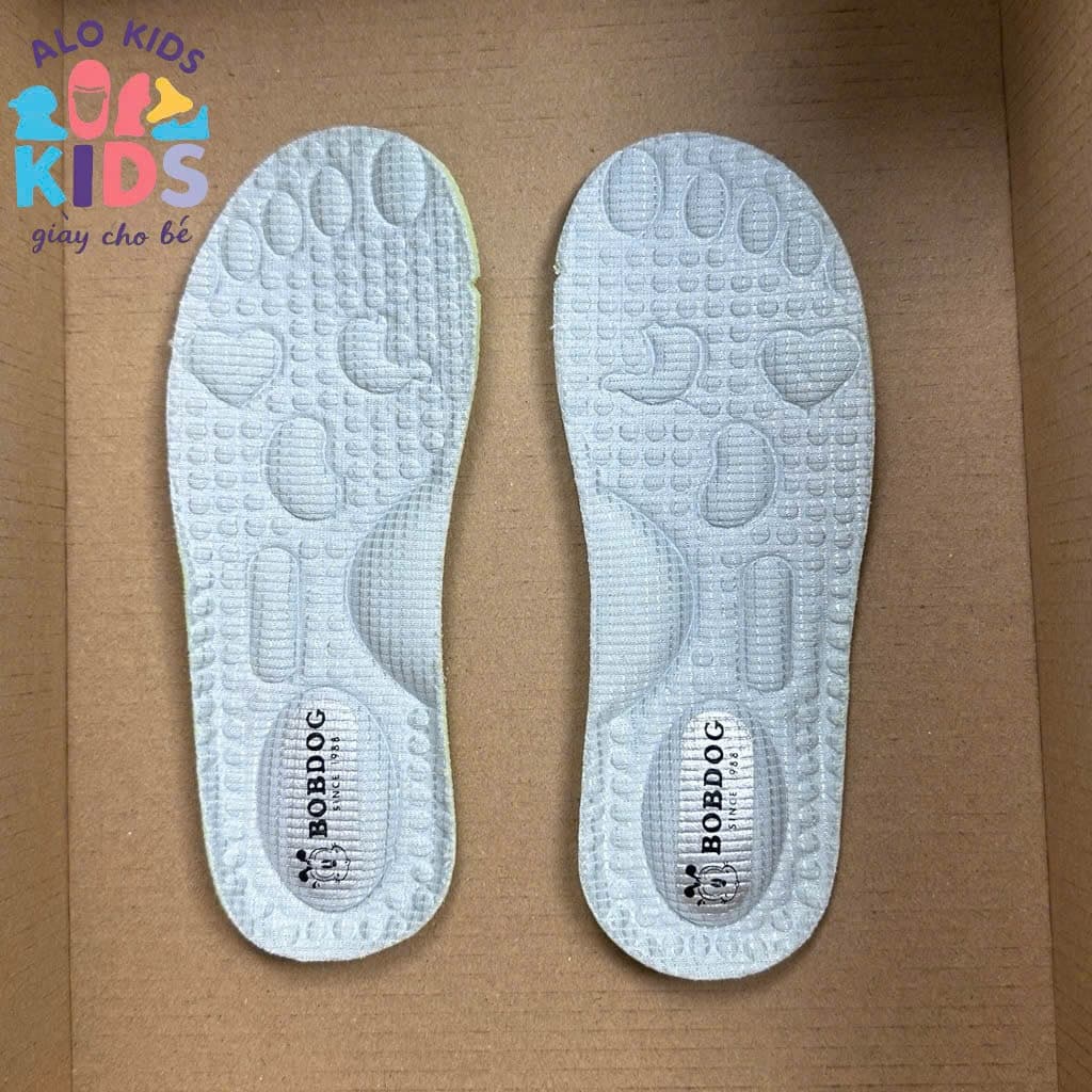 Lót Giày Thay thế Trẻ Em BOBDOG Size 24-37 Siêu Êm Thoáng Khí Thấm Hút Mồ Hôi Chống Trượt