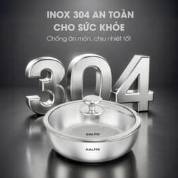 Bộ Nồi Chảo Inox Kalite Lumia KCS568, 6 Chi Tiết, Vật Liệu Inox 304 - 3 Lớp Liền Khối, Cán Rời, Vân Vảy Cá 5