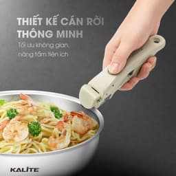Bộ Nồi Chảo Inox Kalite Lumia KCS568, 6 Chi Tiết, Vật Liệu Inox 304 - 3 Lớp Liền Khối, Cán Rời, Vân Vảy Cá 3