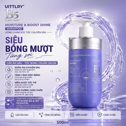 Cặp Gội & Xả Dưỡng Ẩm Phục Hồi Cho Tóc Khô Xơ B5 Clinic Hair Moisture & Boost Shine UITTLRY 500mlx2 7