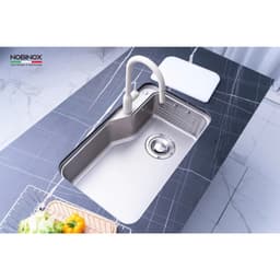 CHẬU RỬA BÁT 1 HỐ NOBINOX NOVA A182 | KÍCH THƯỚC 82 X 50CM | HÀNG CHÍNH HÃNG 4