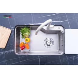 CHẬU RỬA BÁT 1 HỐ NOBINOX NOVA A182 | KÍCH THƯỚC 82 X 50CM | HÀNG CHÍNH HÃNG 7