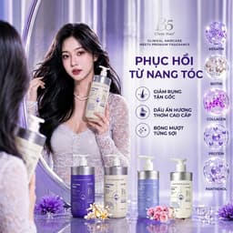 Bộ Dầu Gội Xả Dưỡng Ẩm, Phục Hồi Tóc Hư Tổn & Hỗ Trợ Giảm Gãy Rụng B5 Clinic Hair UITTLRY 500mlx2 7