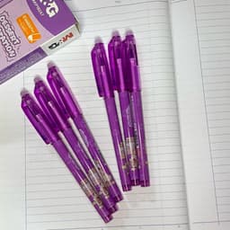 Combo 3/6/12 Cây Bút Viết Tẩy Xóa Được Mực Tím M&G AKP182A7 – Ngòi Kim 0.5mm, Có Ruột Thay Thế 3