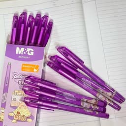 Combo 3/6/12 Cây Bút Viết Tẩy Xóa Được Mực Tím M&G AKP182A7 – Ngòi Kim 0.5mm, Có Ruột Thay Thế 2