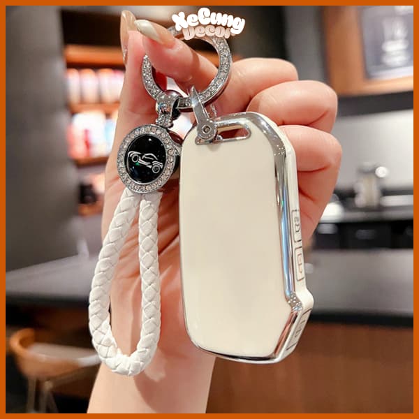 Ốp Chìa Khóa TPU Kia 3 Nút Sườn Cao Cấp - Bảo Vệ Smart Key Kia Cerato 2019,...Chống Bụi Bẩn, Chống Xước