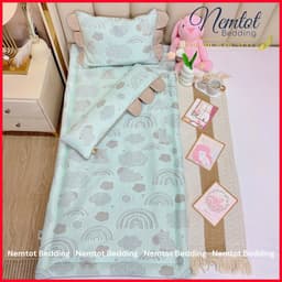 🆒NẰM MÁT🆒Bộ Nệm Gối Băng Lạnh Cao Cấp Cho Bé Mát Lạnh, Êm Ái, Tặng Kèm Túi Đựng -  Nemtot Bedding 8