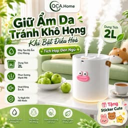 < Bán Chạy Giá Rẻ Tặng Sticker >Máy Phun Sương Tạo Độ Ẩm Cho Phòng Ngủ – Giảm Khô Họng Khi Bật Điều Hòa Tích Hợp Đèn Ngủ 1