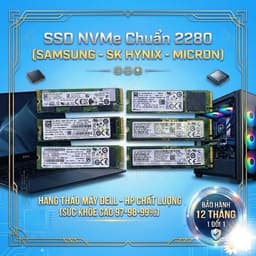 ổ cứng ssd M2 nvme 256Gb-512Gb samsung - Hynix - Micron (bảo hành 12 tháng) 1