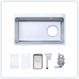 CHẬU RỬA BÁT 1 HỐ NOBINOX ARVO V775 3