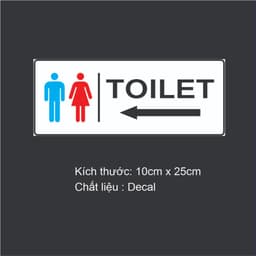 [Hỏa Tốc] Bộ Bảng Decal Biển Báo Nhà Vệ Sinh (Nam - Nữ - WC) Chống Thấm Nước, Bền Đẹp 4