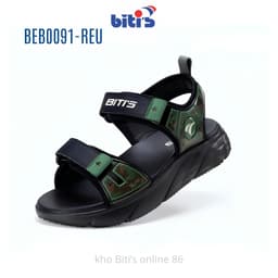 Sandal Bé Trai Biti's Quai Dán Màu Rêu BEB0091 2