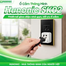 Ổ Cắm Wifi Thông Minh Hunonic SK01& SK02 Điều Khiển Đèn, Bơm nước Từ Xa Qua WiFi 8