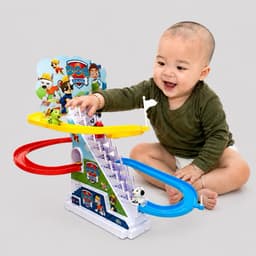 Đồ chơi cầu trượt leo cầu thang ANBEBE với âm thanh vui nhộn + Đèn nháy đẹp mắt 5