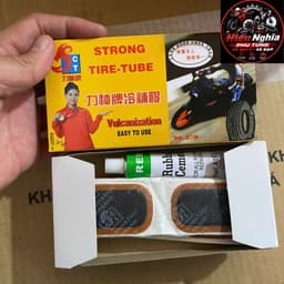Hộp Vá Xe Đạp Xe Máy Cao Cấp 24 / 48 Miếng Miếng Vá Có Keo 1