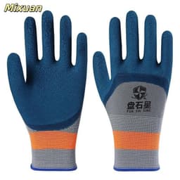 Combo 12 Đôi Găng Tay Cao Su Chống Mài Mòn Và Chống Trượt, Chống Cắt, Găng Tay Làm Việc, Găng Tay Bảo Hộ Lao Động 1