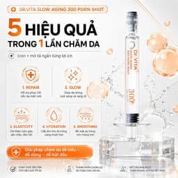 Siêu Tinh Chất Vi Kim DR.VITA Slow Aging 300 PDRN Shot DayCell 5ml – Tái Tạo Da Phục Hồi Căng Bóng 9