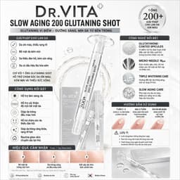 Siêu Tinh Chất Vi Kim Hỗ Trợ Mờ Thâm Nám DR.VITA 200 Glutaning Shot DayCell 5ml - Chống Lão Hóa 1