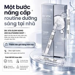 Siêu Tinh Chất Vi Kim Hỗ Trợ Mờ Thâm Nám DR.VITA 200 Glutaning Shot DayCell 5ml - Chống Lão Hóa 8
