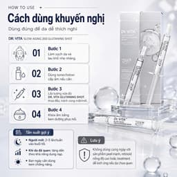 Siêu Tinh Chất Vi Kim Hỗ Trợ Mờ Thâm Nám DR.VITA 200 Glutaning Shot DayCell 5ml - Chống Lão Hóa 7